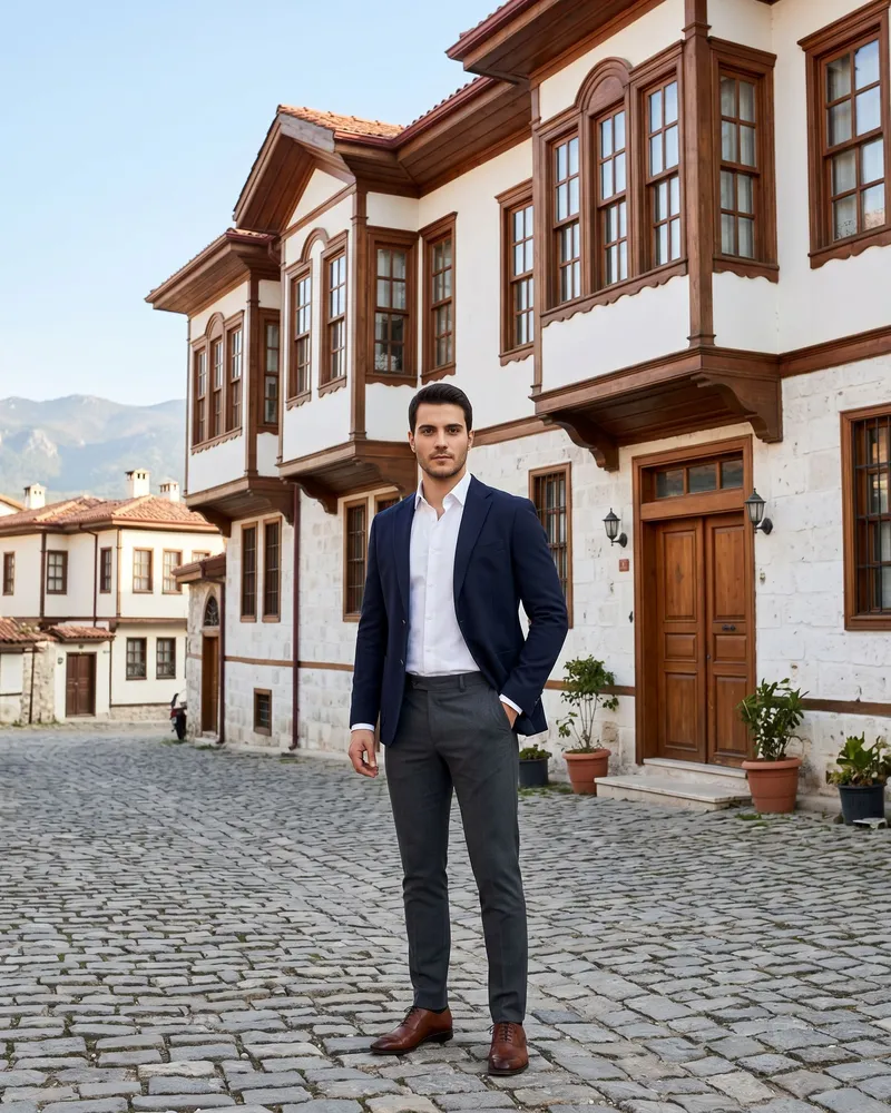 Charcoal Trousers + Blazer Look - Trousers by Savas Textile